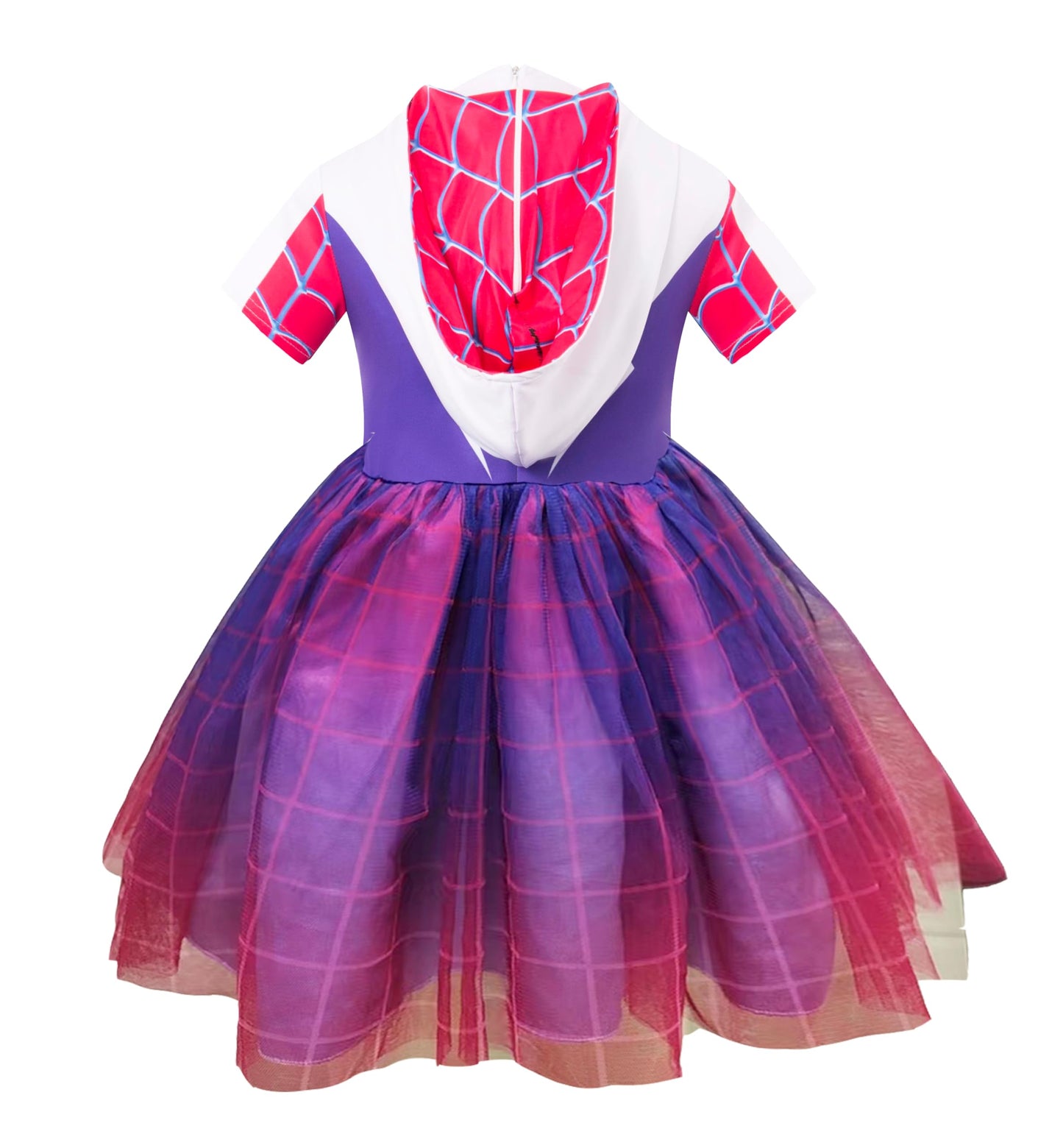 Princess Costume for Girls, Princess Hooded TuTu Dress,Halloween Costume, Princess Girl Dress (P, S)
