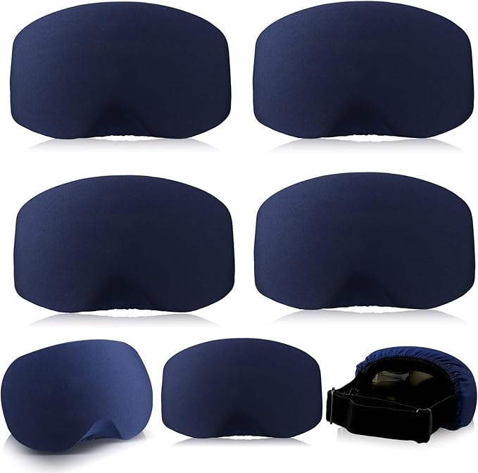 Civaner 4 Pieces Ski Snowboard Goggle Cover Sleeve Goggle Cover Microfiber Protective Lens Scratch Dust Protection for Travel
