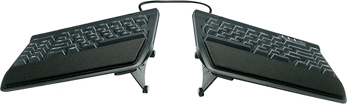 KINESIS Freestyle2 USB-A Ergonomic Keyboard w/ VIP3 Lifters for PC (9" Separation) (KB820PB-US)
