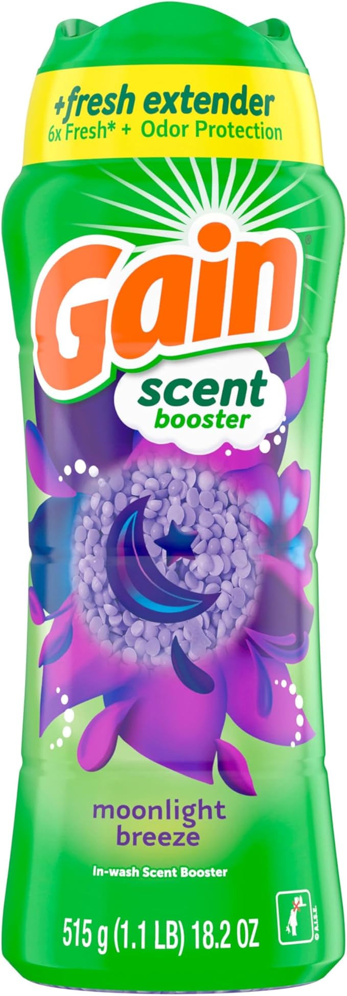 Gain In-Wash Laundry Scent Booster, Moonlight Breeze Scent, 18.2 OZ, Fresh Extender + Odor Protection