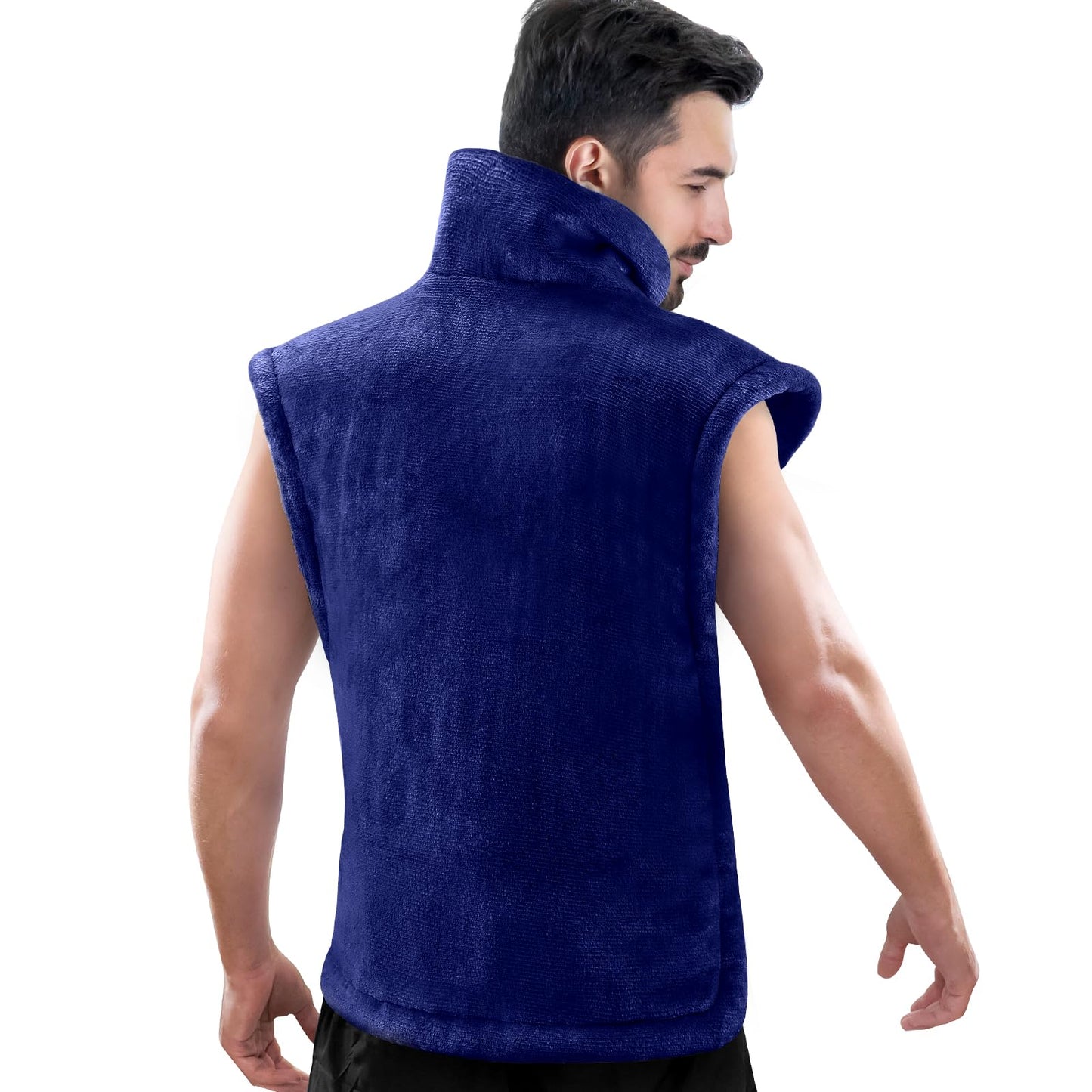 RENPHO King Size Heating Pad for Back, Valentines Day Gifts for Her Him & Birthday Gifts for Men Women, FSA Eligible, 24"x37" XL Large Heat Pad for Neck and Shoulders, ETL Certified, Dark Blue