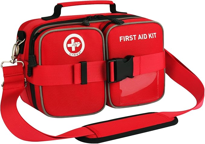Crmea 516 Piece First Aid Kit for Car, Travel & Home - Large Professional Waterproof Compact Labeled Emergency Kit with Mo...