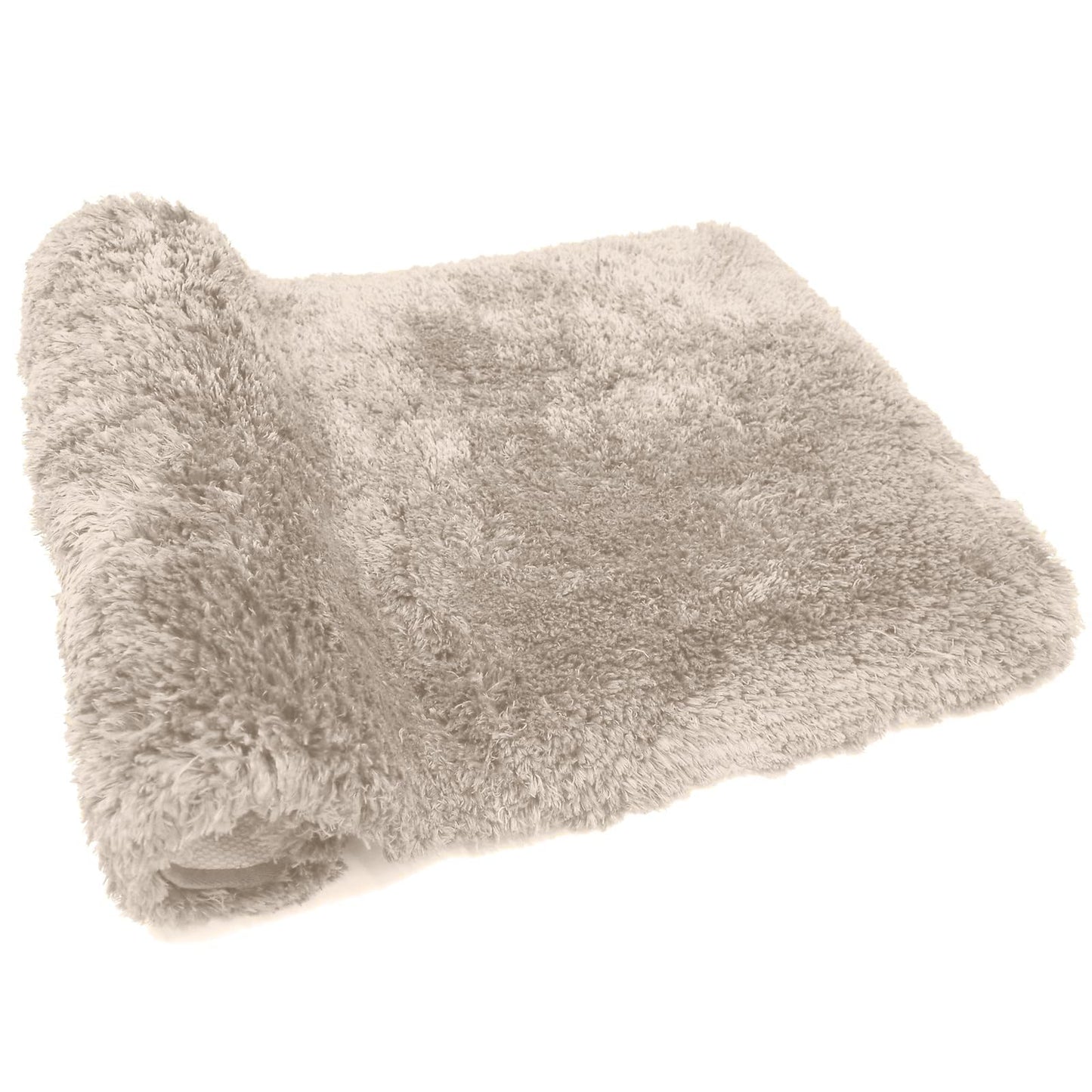 FIFU Bathroom Rugs 17" W x 24" L, Bath Mat for Bathroom, Bedroom, Laundry Room & Kitchen, Non-Slip Rubber Latex Backing, Extra Soft and Absorbent Microfiber Carpet, Machine Washable Rug, Beige