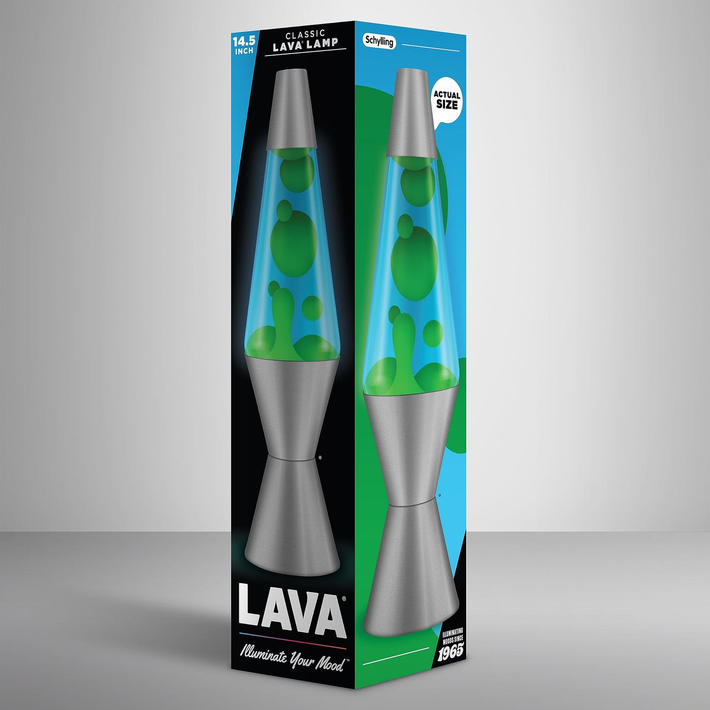 Lava® Lamp - 14.5" Deep Ocean - The Original Motion Light - Yellow/Green Wax and Blue Liquid - Item #2634 (Amazon Exclusive)