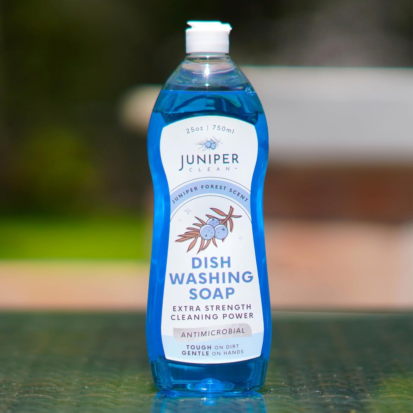 Dish Soap, Juniper Scent, Liquid Dish Washing Soap Squeeze Bottle 25 Fl Oz (Pack of 1)