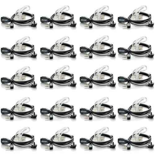 20 Pack Walkie Talkie Earpiece with Mic for BaoFeng Radio Retevis Headset for Baofeng UV-5R BF-888S Arcshell Retevis H-777 RT21 RT22 Kenwood 2 Way Radio by LUITON