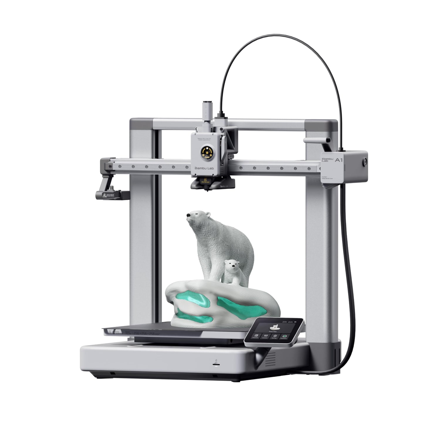 Bambu Lab A1 3D Printer, Support Multi-Color 3D Printing, High Speed & Precision, Full-Auto Calibration & Active Flow Rate Compensation, ≤48 dB Quiet FDM 3D Printers 256 * 256 * 256mm³ Build Volume