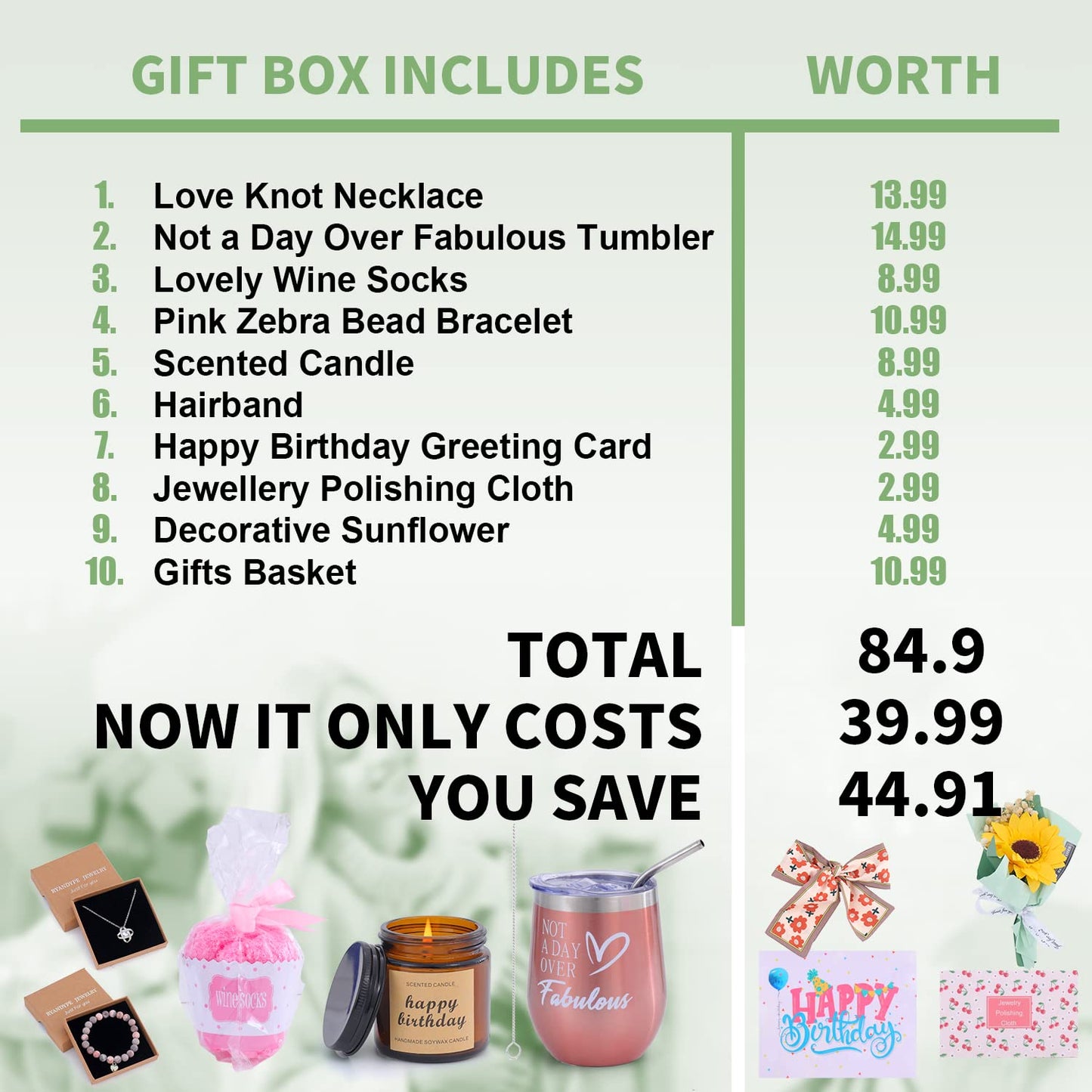 Birthday Gifts for Women: Happy Birthday Basket Gifts Sets for Women - Friendship, Mom, Sister, Wife, Girlfriend, BFF, Daughter