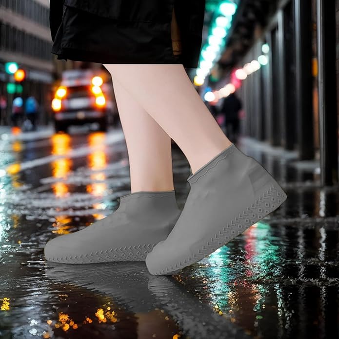 Waterproof Silicone Rain Shoe Covers Anti-Slip Outdoor Travel Boot Protectors for Shoes Protects from Water Mud