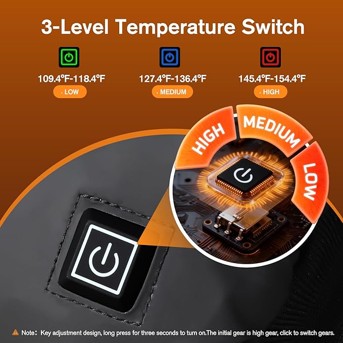Heated Hand Warmer Pouch Hand Muff with 10000mAh Rechargeable Power Bank Portable USB Hand Warmer Muff