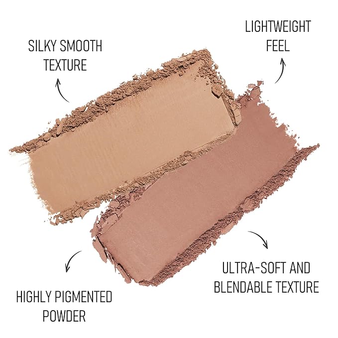 KYDA 2 Color Eyeshadow Palette, Taupe Brown and Matte Nude Eyeshadow Powder, Highly Pigment, Soft and Blendable Makeup for Daily Look -04