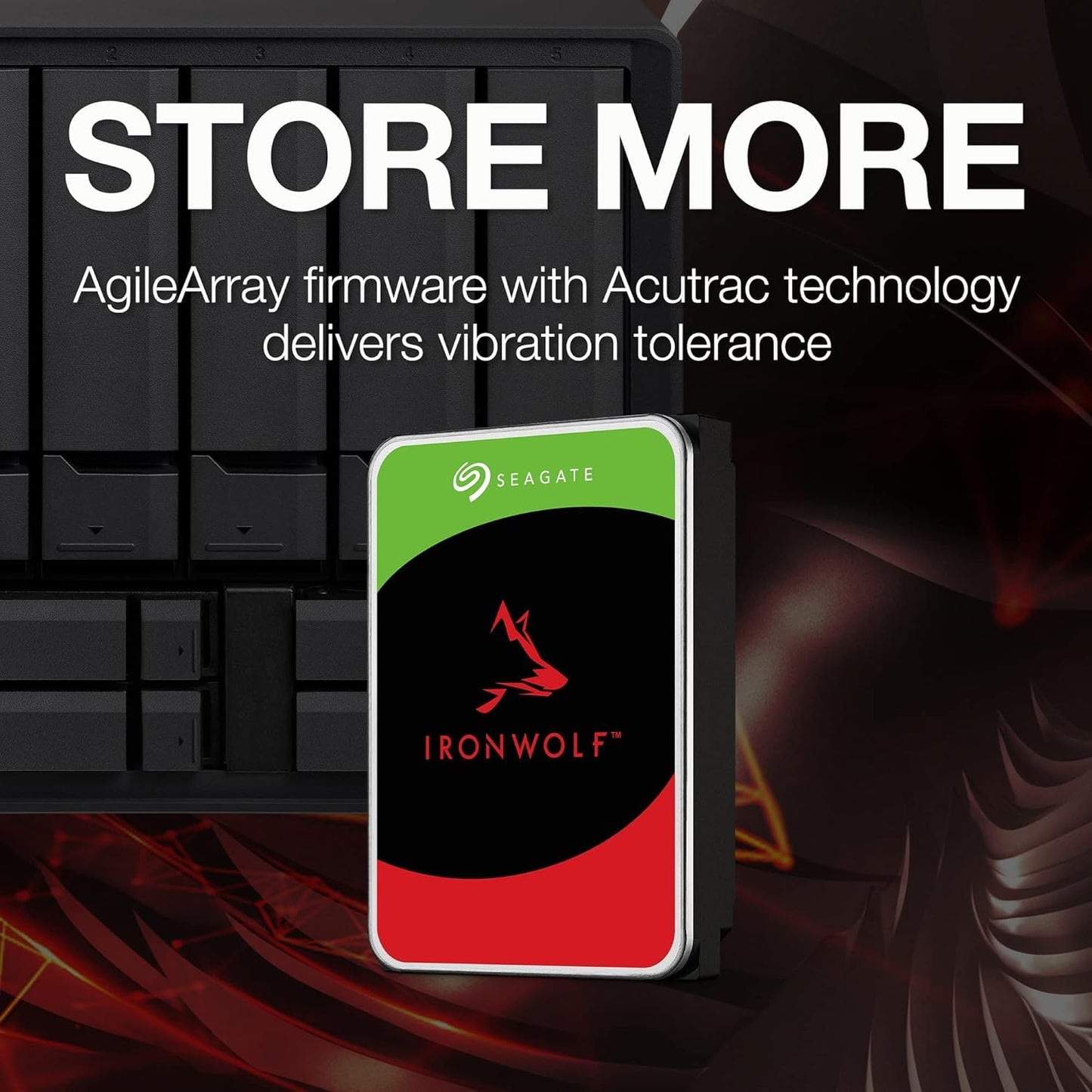 Seagate Ironwolf 8Tb Nas Internal Hard Drive Hdd - 3.5 Inch Sata 6Gb/S 7200 Rpm 256Mb Cache For Raid Network Attached Storage -