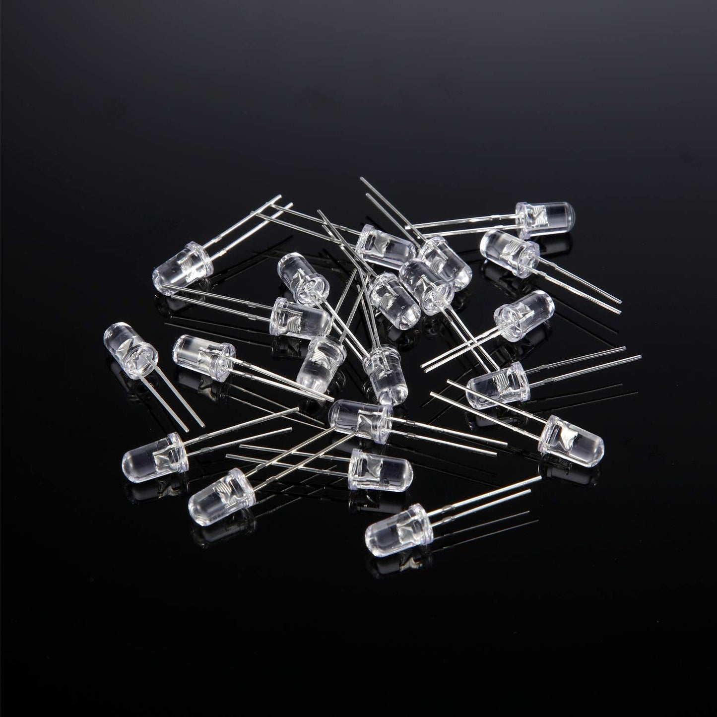 EBOOT 100 Pieces Clear LED Light Emitting Diodes Bulb LED Lamp, 5 mm(White)