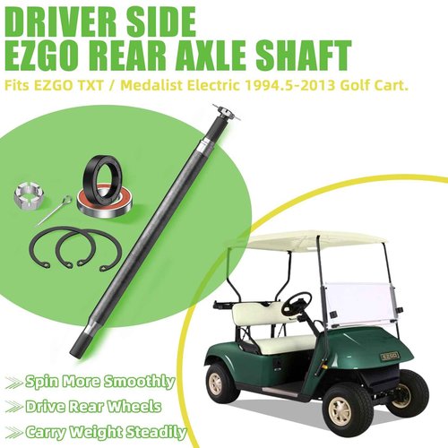 Drive-up Golf Cart Rear Splined Axle Shaft for EZGO TXT Electric 1994-2013 Driver Side OEM 20377-G11