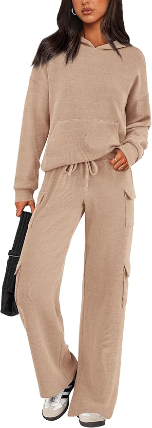 PRETTYGARDEN 2 Piece Sets for Women Fall 2026 Sweatsuits Outfits Lounge Matching Hoodie Set Travel Track Suits Winter Clothes