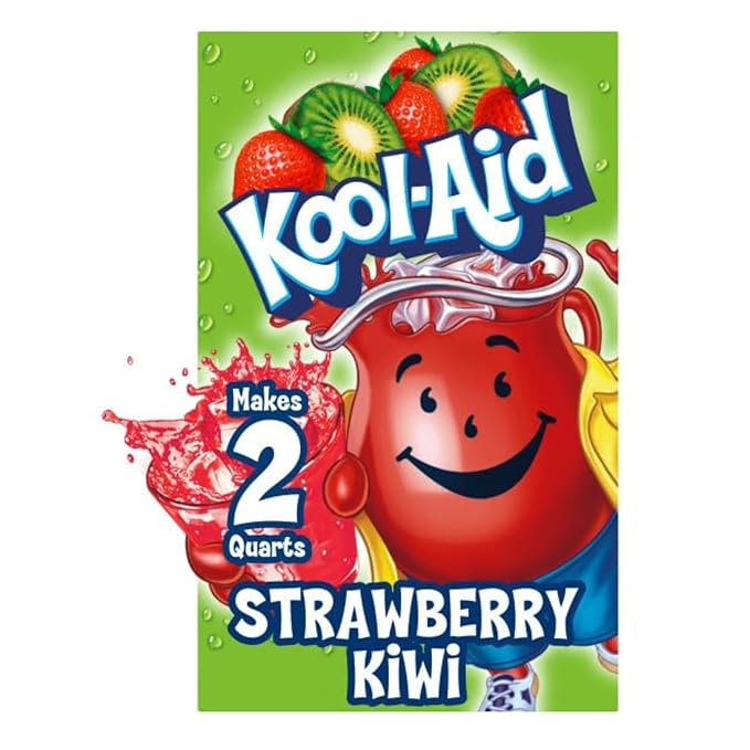 Kool-Aid Unsweetened Caffeine Free Strawberry Kiwi Zero Calories Powdered Drink Mix 192 Count Pitcher Packets