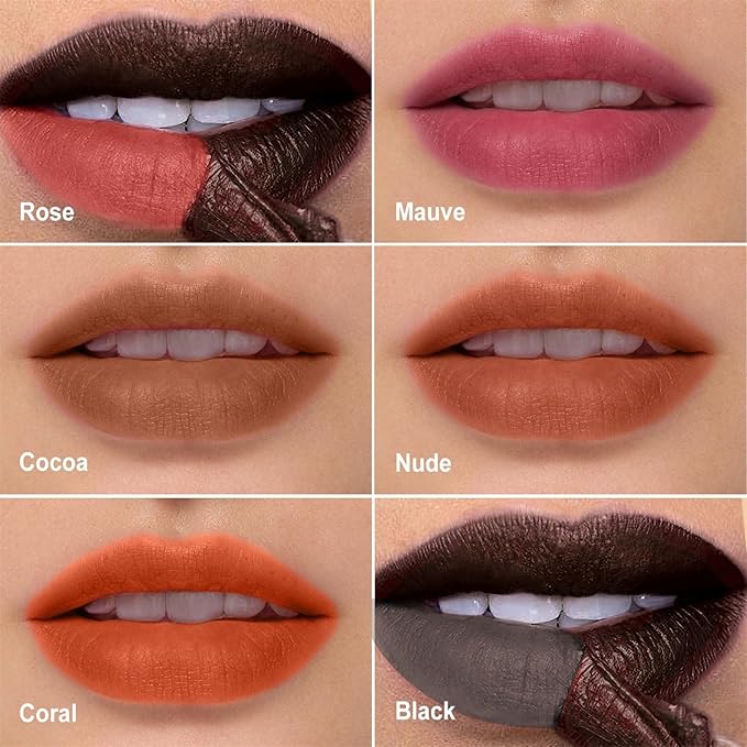 OETUIOW Lip Stain Peel Off, Lip Liner Moisturizing Long-Lasting & Waterproof, Transfer Proof & Plumping, Non-Stick Cup, Nude Pink Color