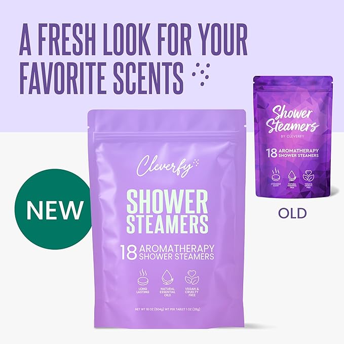 Cleverfy Shower Steamers Aromatherapy – Stocking Stuffers for Teen Girls, Women and Wife – Christmas Gifts for Teens and Women – White Elephant Gifts for Adults – 18 Tablets
