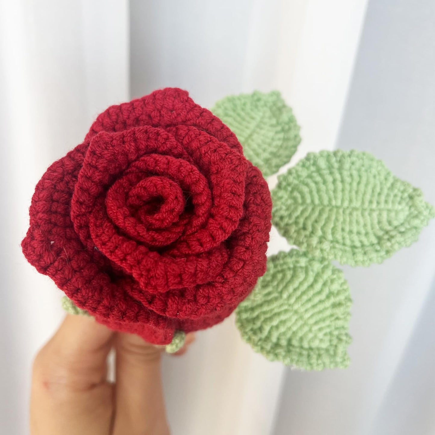Crochet Flower Bouquet, Handmade Crochet Flower for Home Decor, Completed Knitted Artificial Flowers, Customizable, Great gift for Mother's Day, Valentine's Day, Anniversary, and Celebrations (peony)