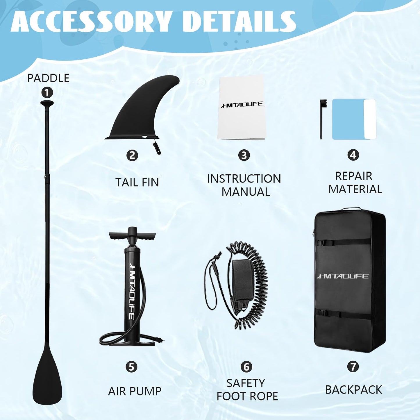 Kids Inflatable Stand Up Paddle Board, Kid Paddle Board with SUP Accessories, Anti-Slip EVA Deck, 7’6’’Child SUP for Kids & Youth