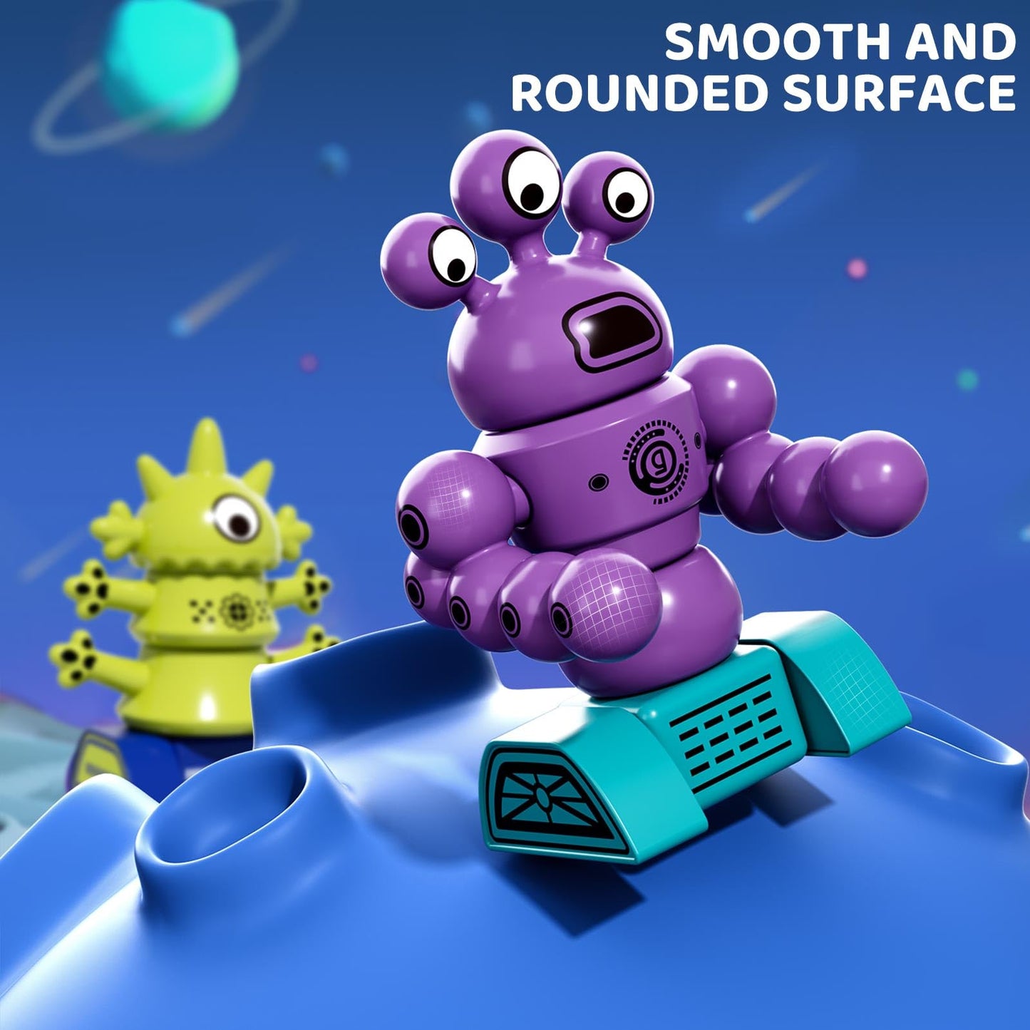 MSKOLER Magnet Robot Toys for Kids 3-5 - Magnetism Stacking Transform Boys Toys for Ages 5-7 with Storage Box, Set for Toldllers Age 3-8 Years Old Girls, Christmas and Birthday Gifts