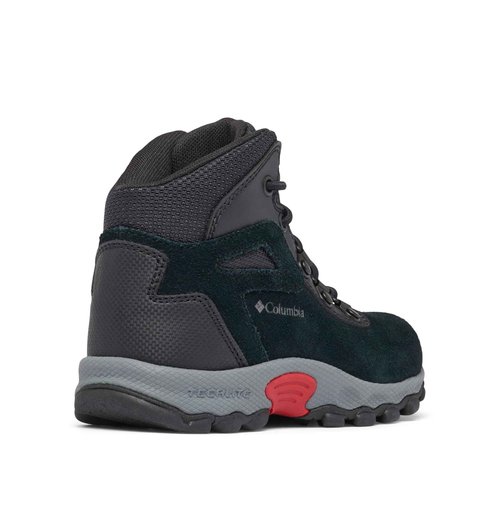 Columbia Youth Unisex Newton Ridge Amped, Black/Mountain Red, 11