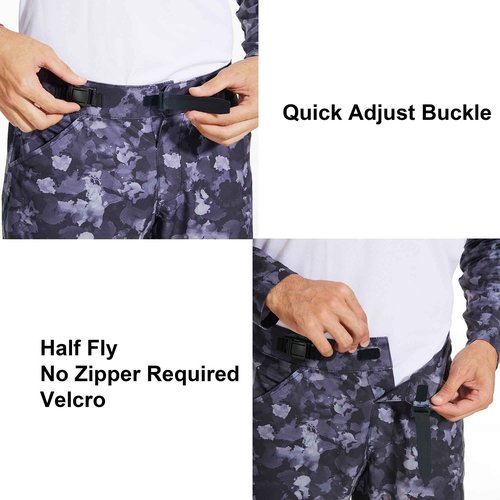 REYSHIONWA Men's Downhill Racing Pants Mountain Bike Enduro Off-Road Cycling MTB Pants Wild Biking Trousers Camo