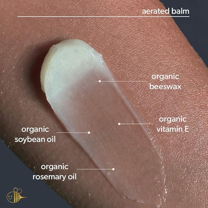 Waxelene Original Aerated Balm, Travel Jar, Organic Multipurpose Ointment the Petroleum Jelly Alternative Eczema Dry Sensitive Skin Face Moisturizer