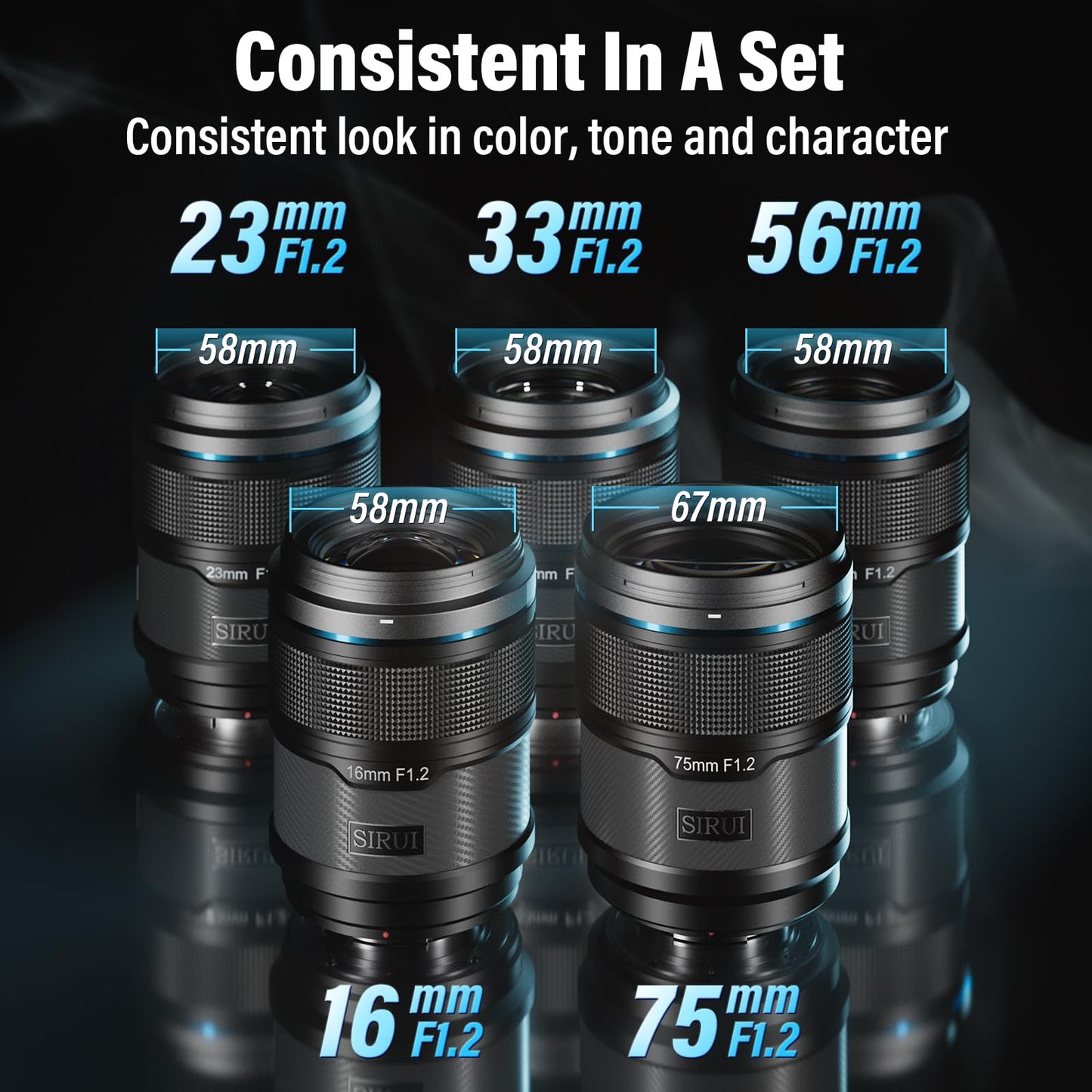 SIRUI Sniper 16mm Autofocus Lens, F1.2 Wide Angle APS-C Camera Lens for A5, A6, FX30, ZV-E10 (E Mount, Black)