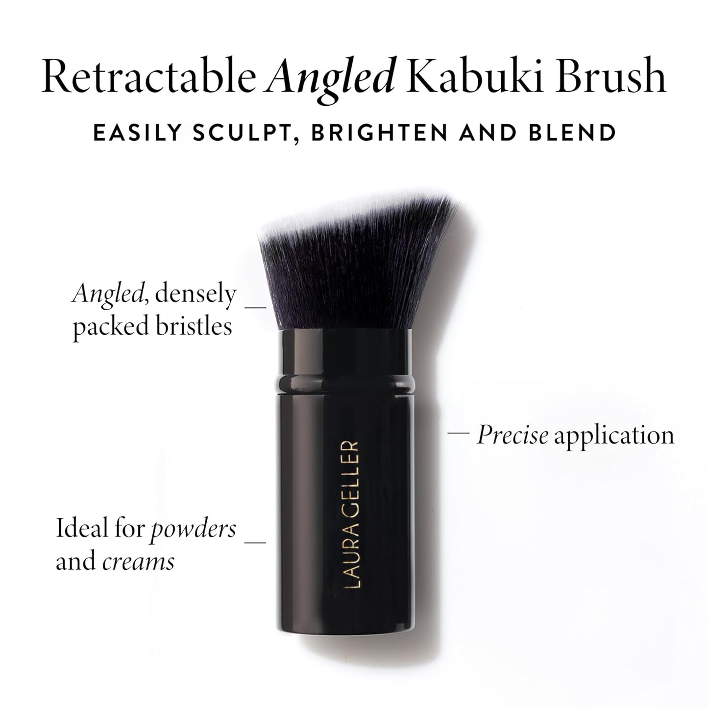 LAURA GELLER NEW YORK Baked Balance-n-Brighten Foundation with Kabuki Brush Makeup Set, Medium