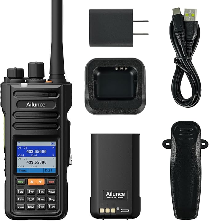 Retevis Ailunce HA2 Ham Radio with Bluetooth, APP Control, APRS/GPS, Dual Band Handheld Ham Radio, IP67 Waterproof, Aviati...