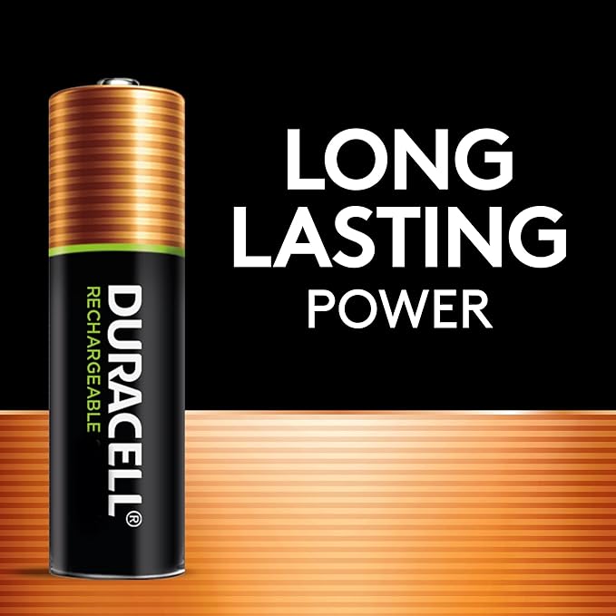 Duracell Ion Speed 1000 Charger for Rechargeable AA and AAA Batteries, With 6 AA and 2 AAA Pre-Charged for Household & Business