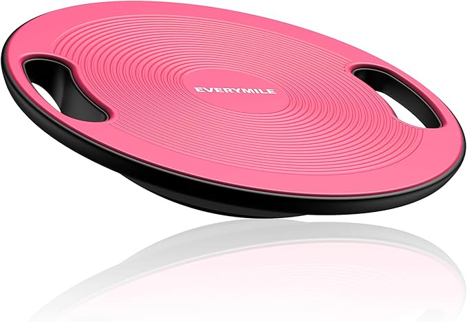 EVERYMILE Wobble Balance Board, Exercise Balance Stability Trainer Portable Balance Board with Handle for Workout Core Tra...