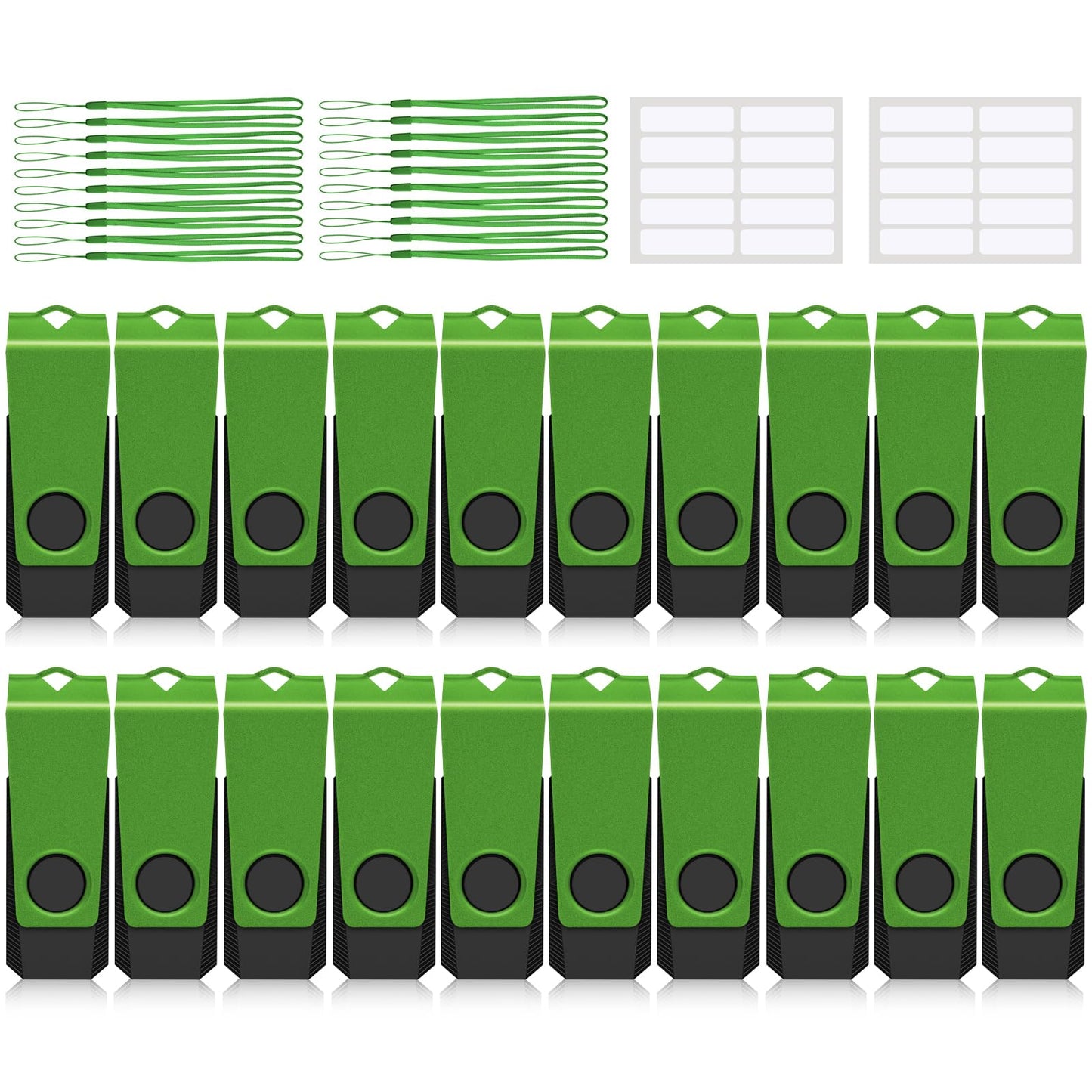 32Gb Usb Flash Drive 20Pack Agecash Thumb Drive Bulk Usb 2.0 Flash Drives Multi Pack Green Swivel 32Gb Usb Memory Stick Zip Driv