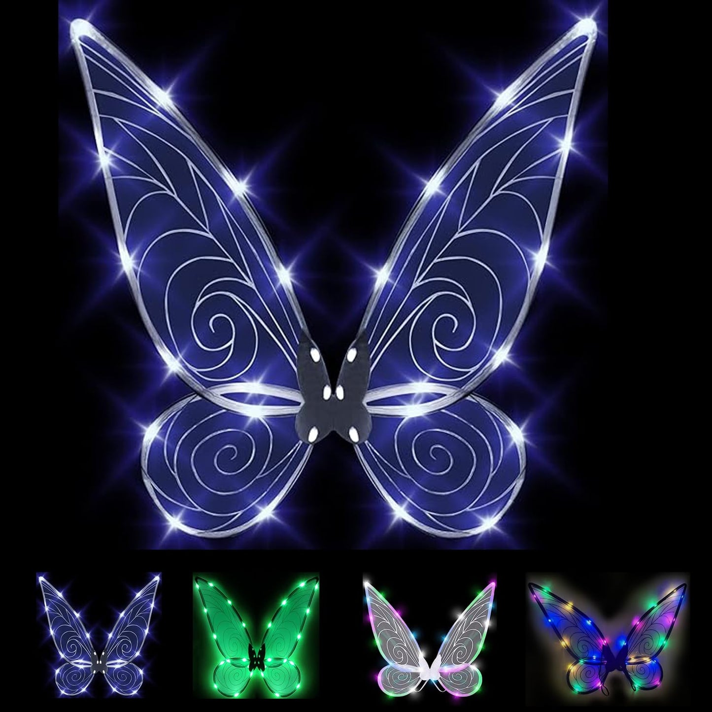 Fairy Wing,Butterfly Fairy Halloween Costume Angel Wings,Halloween Costume Sparkle Angel Wings Dress Up Party Favor