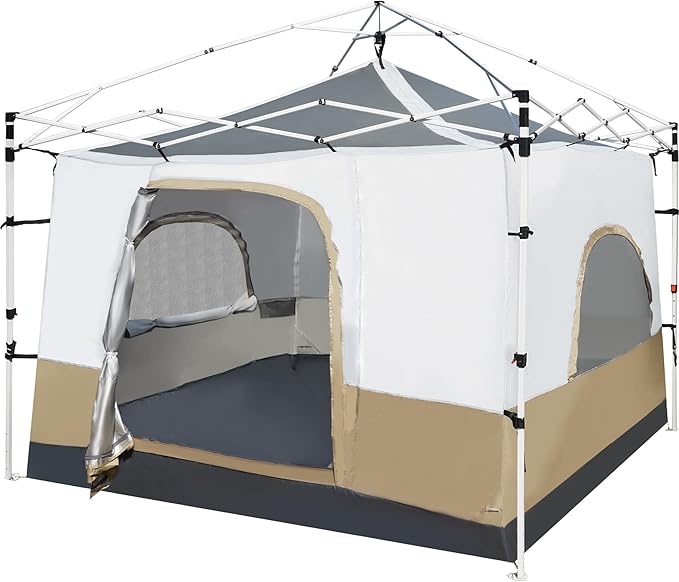 REDCAMP Canopy Camping Tent for Pop Up Canopy Tent, Inner Tent Converts Straight Leg 10'x10' or 10'x20' Canopy into Campin...