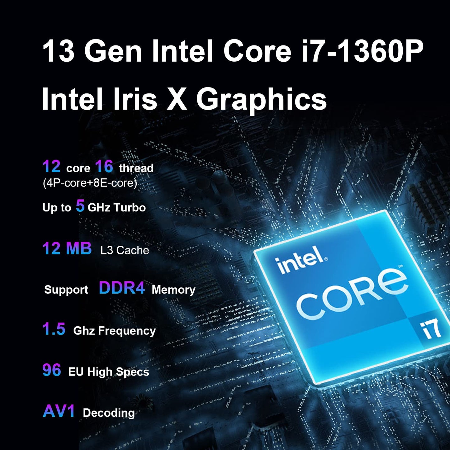 Intel Nuc13Anhi7 Arena Canyon Nuc 13 Pro Mini Pc Mini Computers,Barebone,Intel Core I7-1360P 12 Core,16 Thread,Up To 5 Ghz Turbo