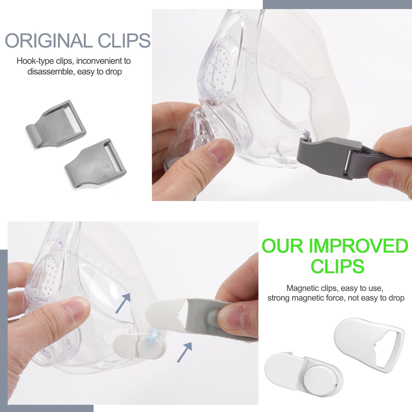 Replacement Frame Assembly Compatible with Fisher&Paykel Simplus| Including Frame&Elbow&Clips for F&P Simplus, Improved Design and Upgraded Material, NOT for Vitera,Great Value Supplied by Medihealer