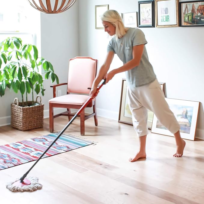 4 Pack Spin Mop Replacement Heads Mop Refills Microfiber Mop Replace Heads Safe for All Hard-surfaced Floors