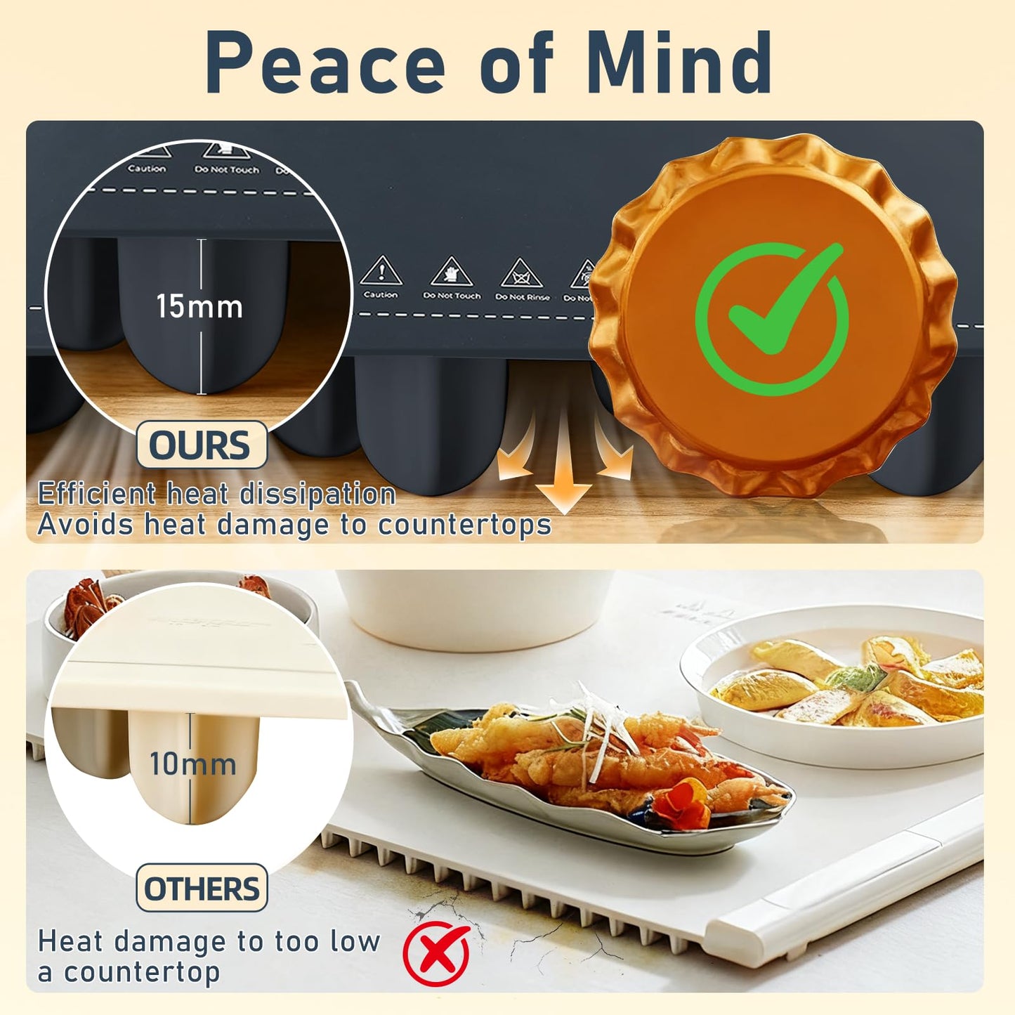 Food Warming Tray,10-Second Fast Heating,7 Temperature Settings with Timer & Overheat Protection.Warming Trays for buffets Party & Daily Use, Flexible Storage,Keeps Food Warmers and Fresh (Dark Blue)
