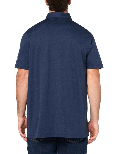 Brooks Brothers Men's Short Sleeve Performance Stretch Polo Shirt, Navy, Large