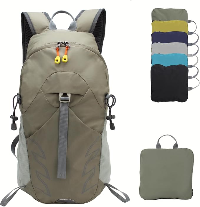 UtiaMiaoGonGo Small Lightweight Hiking Backpack，20L Foldable Hiking Daypack Cycling Hydration Backpack Travel Camping Bag