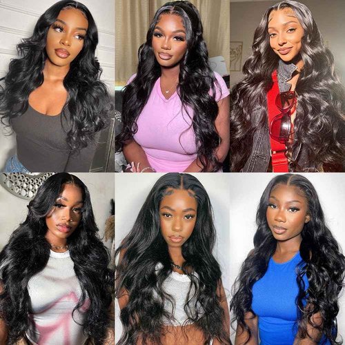 14A Body Wave Bundles Human Hair 14 16 18 Inch 100% Brazilian Virgin Real Raw Human Hair Bundles Body Wave Thick Weave Natural Color (14 16 18 Inch)