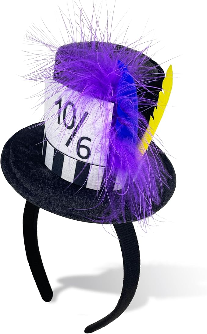 QLINLEAF Mini Top Hat Headband Accessory for Women Tea Party Halloween Cosplay Costume Party