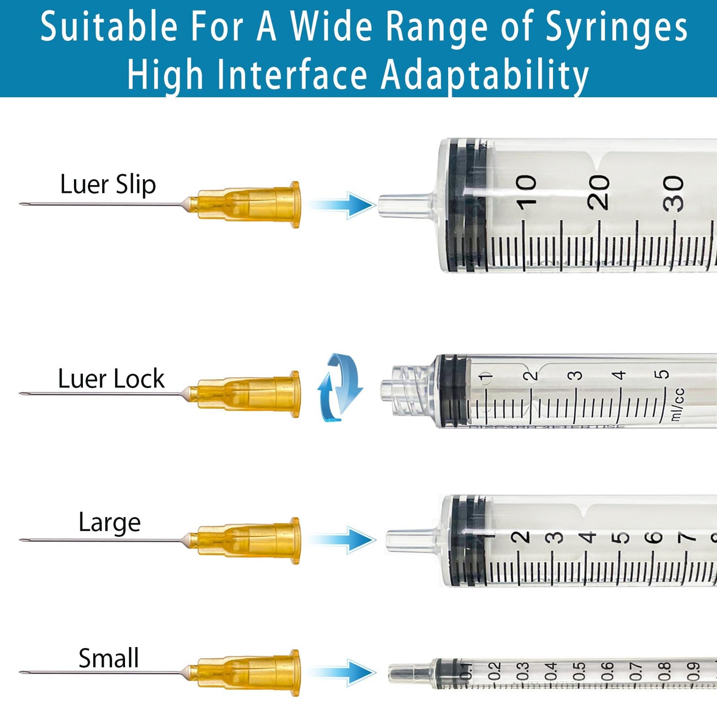 100 Pack 25 G 1 inch (25mm) for Science Laboratory, Refilling Liquid Inks, Individually Packaged