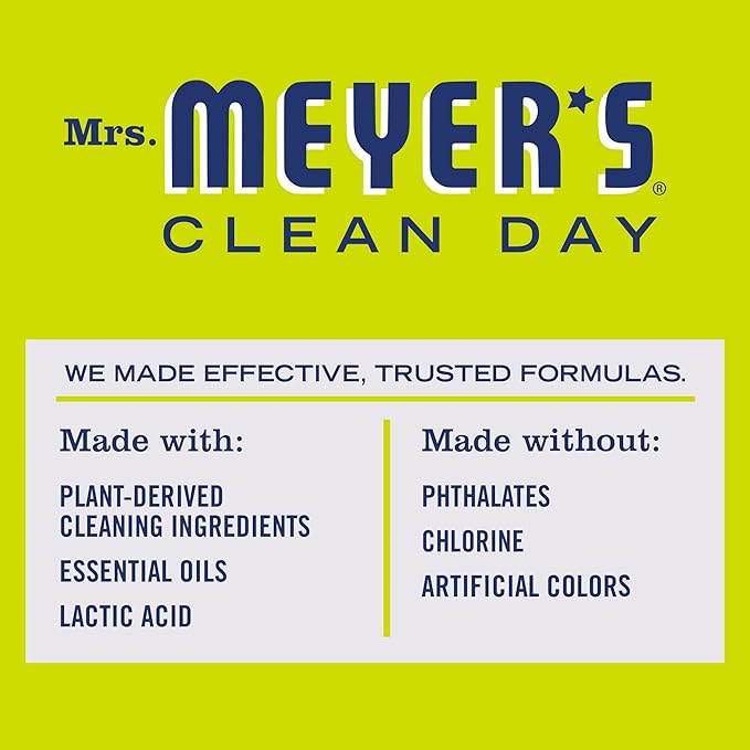 Mrs. MEYER'S CLEAN DAY Liquid Toilet Bowl Cleaner, Stain Removing, Lemon Verbena, 24 oz (Pack of 3)