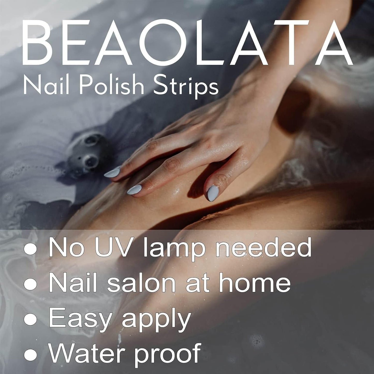Nail Polish Strips, 32PCS Salon Quality Wraps, Long Lasting Gel Nail Stickers for Women Easy Apply& Remove (Passion Love red)