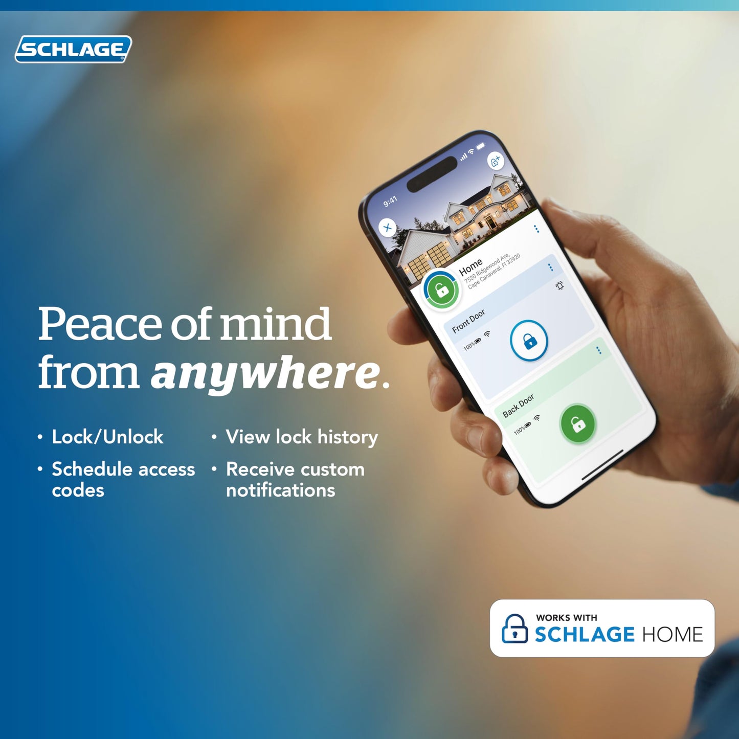 Schlage Arrive Smart Wi‑Fi Deadbolt Lock with Keypad, Keyless Entry Front Door Lock, App Control, Alexa and Google Home Compatible, Satin Nickel, BE459WB CEN 619