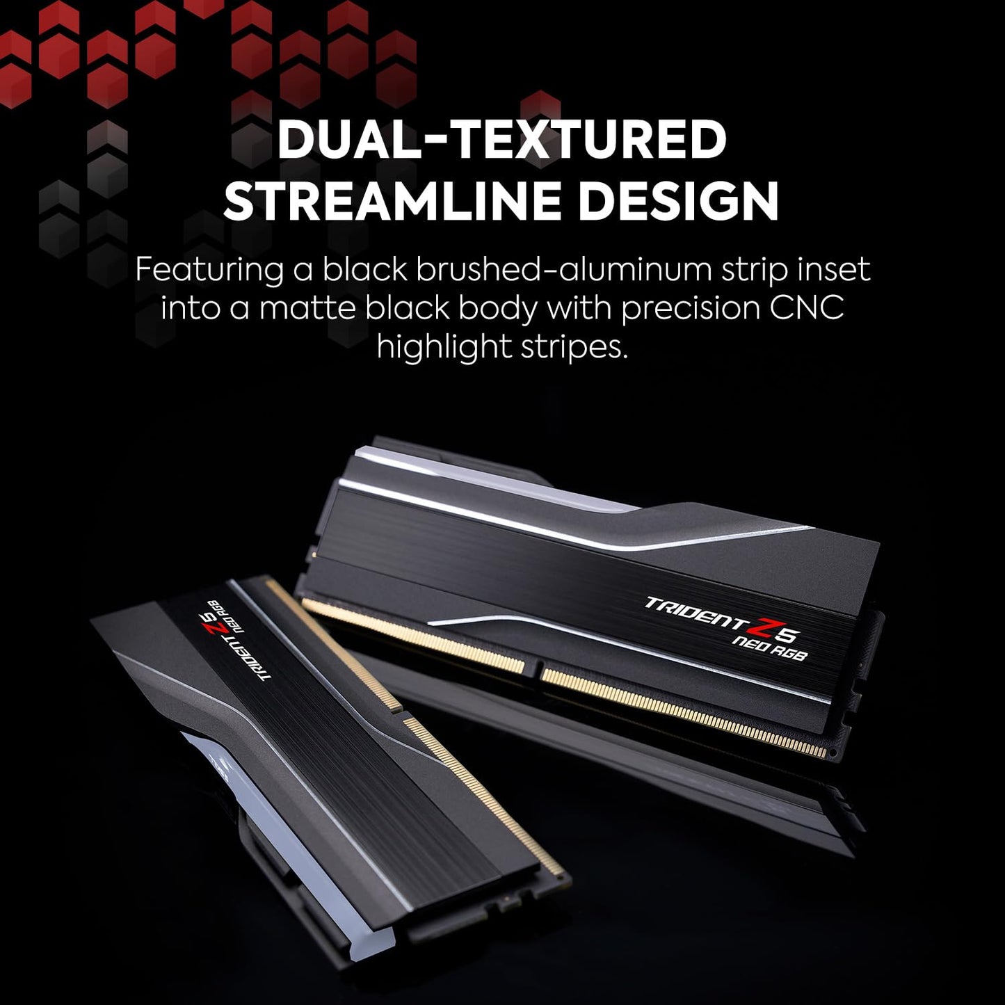 G.SKILL Trident Z5 Neo RGB DDR5 RAM 64GB (2x32GB) 6000MT/s CL26 Matte Black F5-6000J2636H32GX