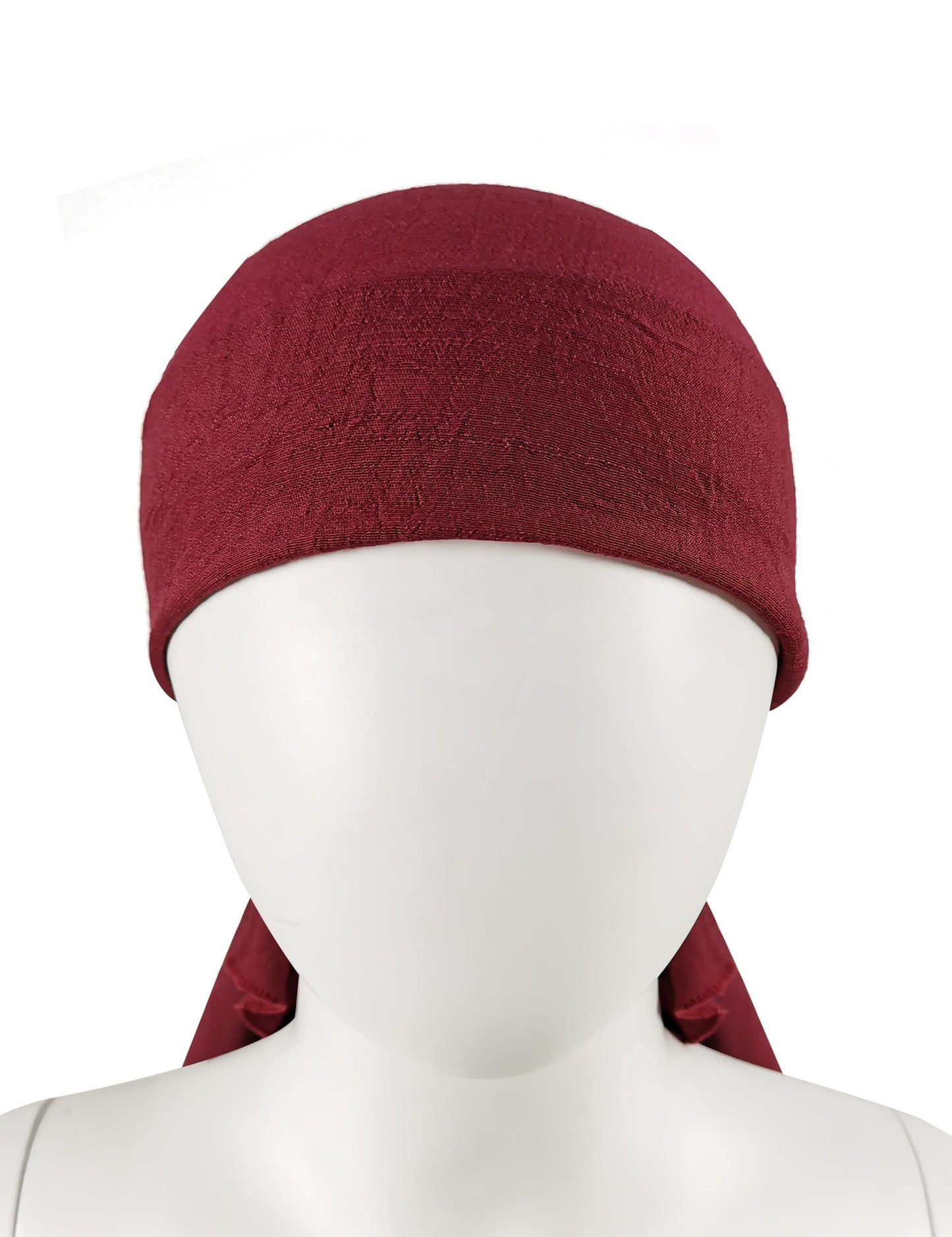 Mayerilby Halloween Pirate Cosplay Men Women Pirate Head Scarf Hat Accessories Pirate Bandana Headband Pirate Waist Belt(Fullset,Dark Red)